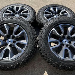 Chevy Oem 20s Wheels On Good Year AT Tires. 