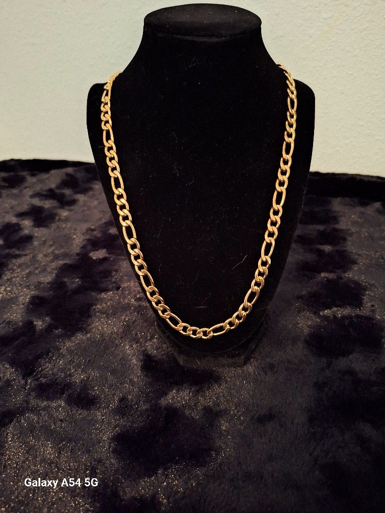 Yellow Gold Ion Plated Stainless Steel Necklace