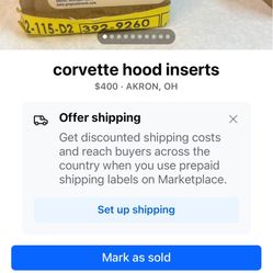 Corvette Hood Inserts