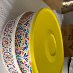 Topperware Cups , Mugs , Plates , Baking Pan , Measuring Cups 