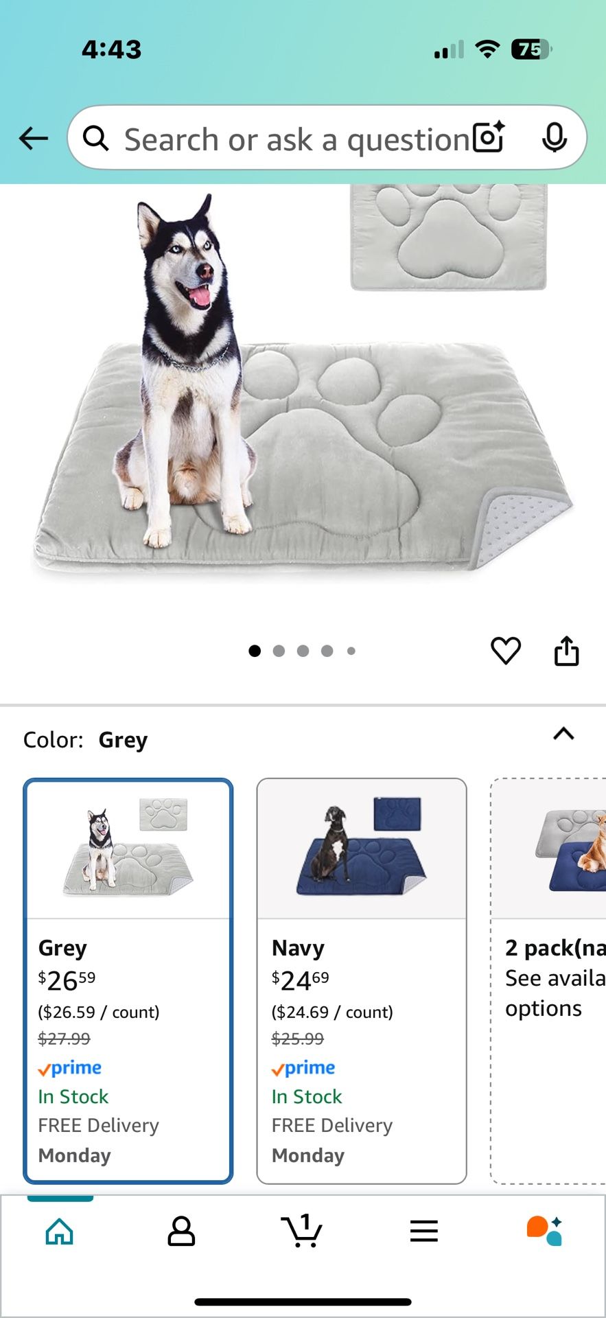 Dog Crate Pad, Or Dog Bed