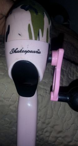 Kids Camo Shakespeare Rod And Reel Like Brand New