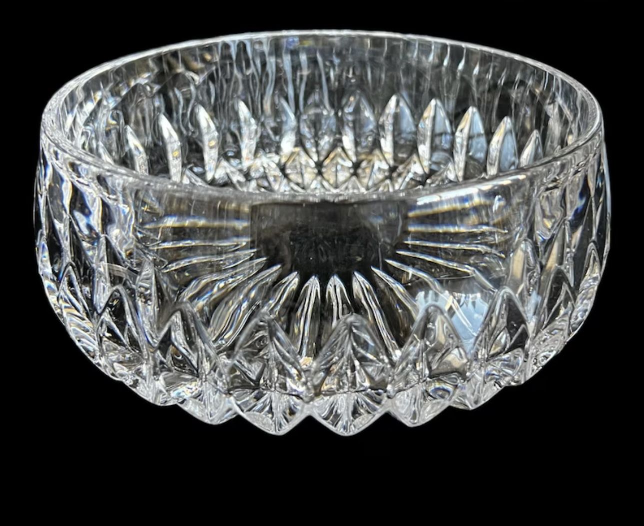 Gorham Full Lead Crystal  Nachtmann Germany Althea Cut Crystal Dish