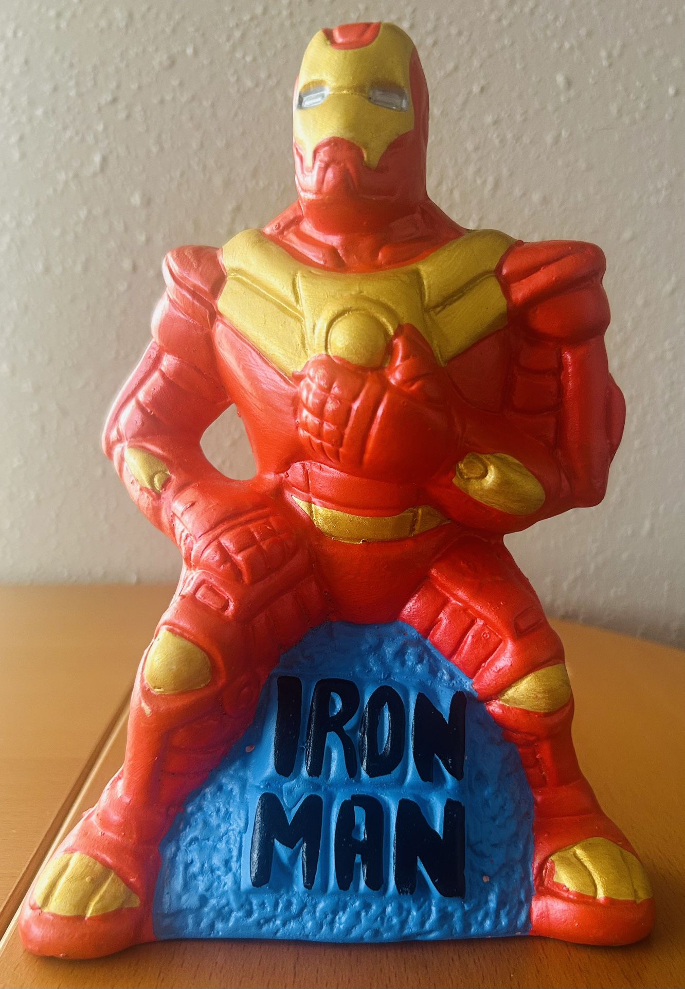 Marvel Iron Man Action Figure Ceramic Avengers Coin Piggy Bank super hero 8'L