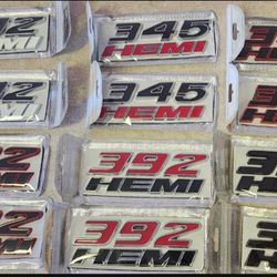 One Hemi 392 Or Hemi 345 badge please message me with your color choice