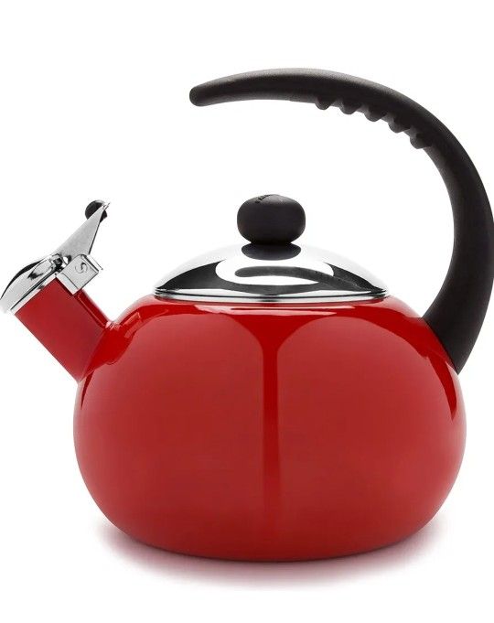 Farberware Luna Water Kettle, Whistling Tea Pot, Works For All Stovetops