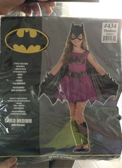 Bat girl costume size medium