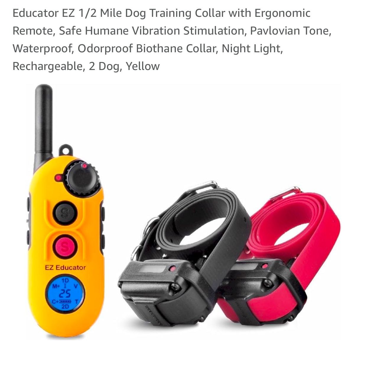 Educator EZ Dog Training Collar/ECollar 2 Dog