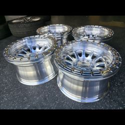 17" American Outlaw BEADLOCKS.  $1600 FOR ALL 4 