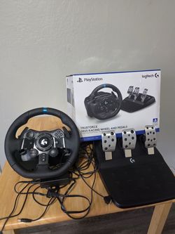 Logitech G923 Racing Wheel and Pedals designed for PlayStation 5, PlayStation 4, and PC