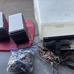 CD/DVD Player W/Remote And All Wiring W/speakers For Cheap 