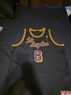 NIKE LOS ANGELES LAKERS KOBE BRYANT STITCHED JERSEY #8