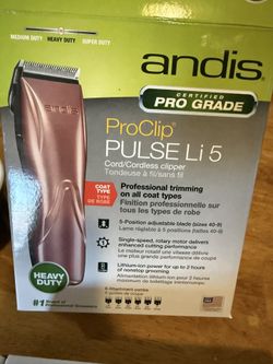 Andis Pro Clip  Pulse Li 5 Pet Clippers 