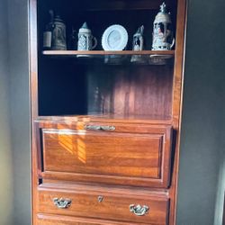 (2) Cherrywood Bookcases