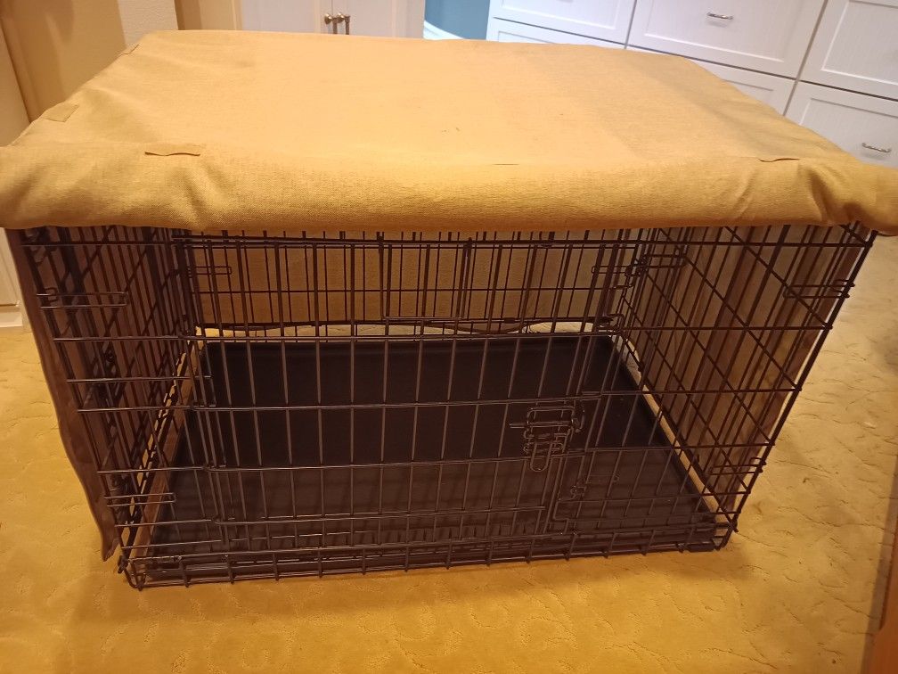 dog crate with zipper cover
