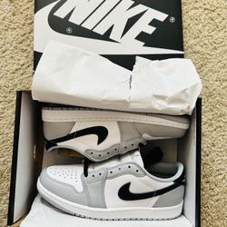 Nike Air Jordan 1 Retro Low OG Barons Wolf Grey Black 