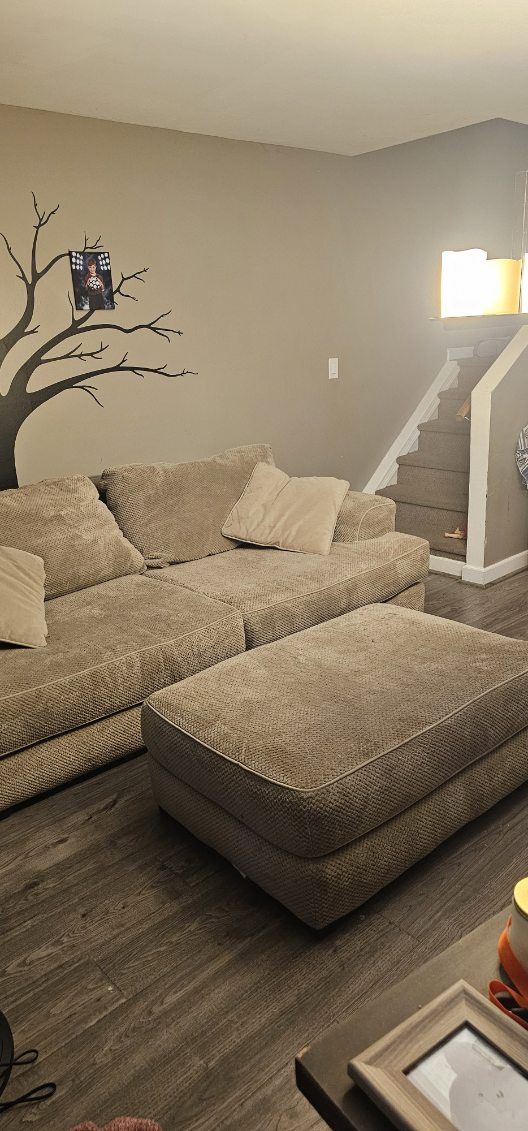Gardner White Couch With Ottoman