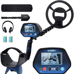 Metal Detector for Adults and Kids, High Accuracy Gold Detector with 10'' IP68 Waterproof Coil & Professional DSP Chip, Pinpoint, Disc, All Metal Mode