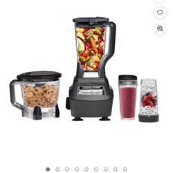 Ninja BL770 Mega Kitchen System, 1500W, 4 Functions for Smoothies, Processing, Dough, Drinks & More, with 72-oz.* Blender Pitcher, 64-oz. Processor Bo
