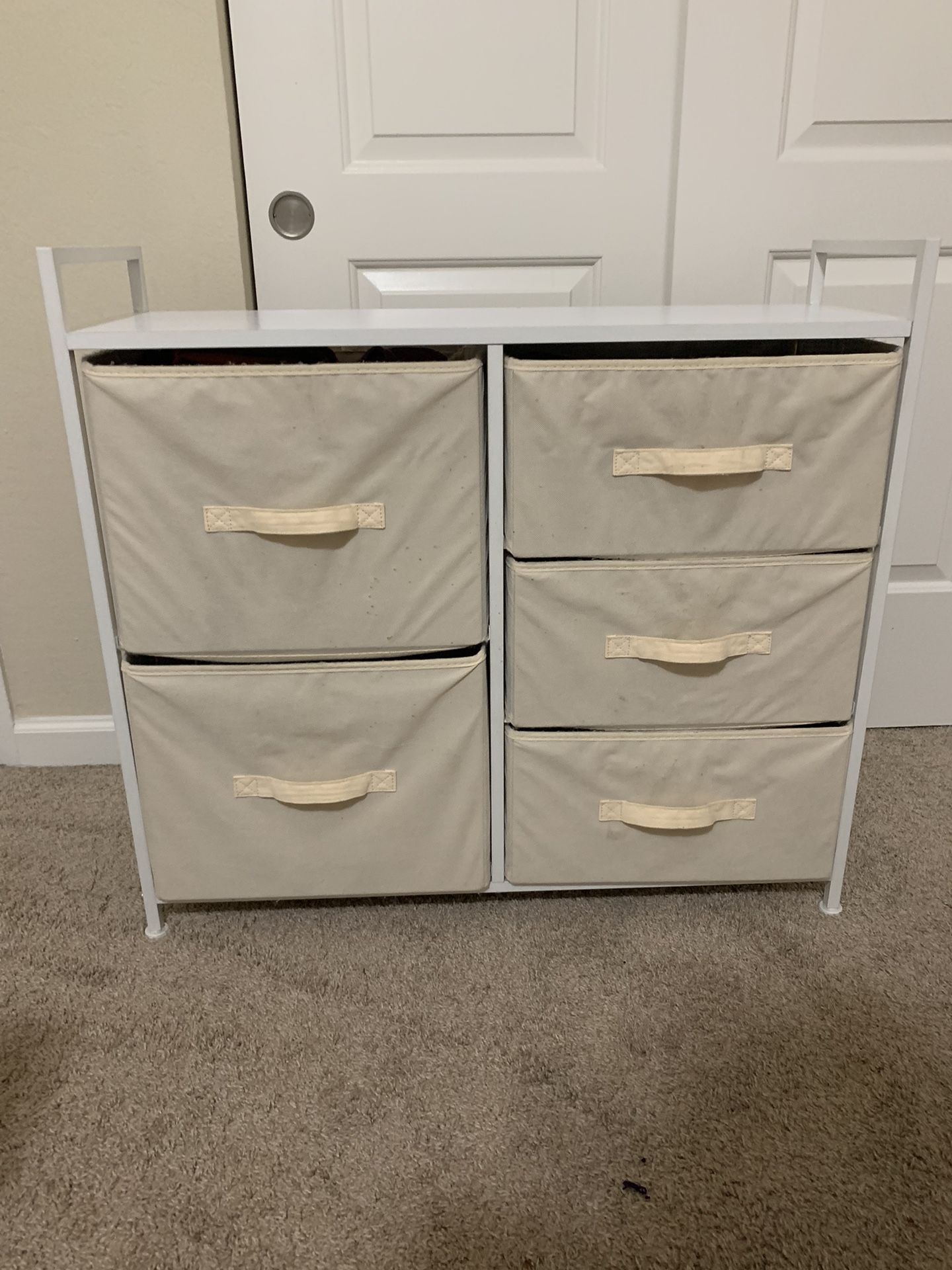White Beige Dresser