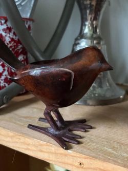 Rustic Bird Decorative candle holder