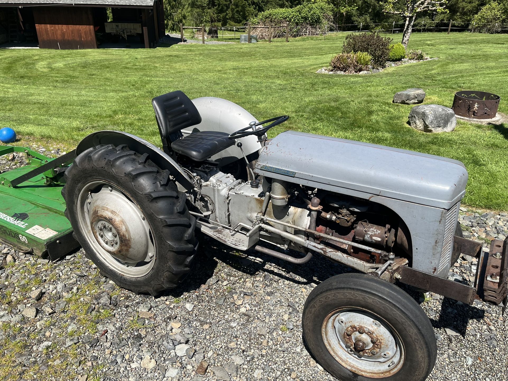 Tractor - Ferguson 30 and Woods Brush Bull 60” Mower