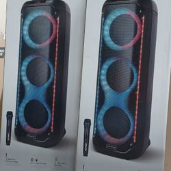 Triple Woofers.  Powerful Bluetooth Party Speaker With Great Bass By Dolphin.  Free Wireless 🎤 