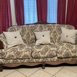 Three Seater Couch w/ Small Tables