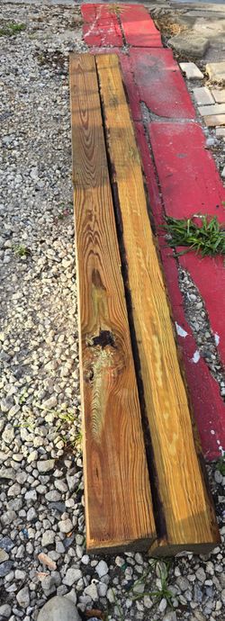 Pressure-Treated Ground  (6 in. x 6 in. x 8 ft. ) both $50
