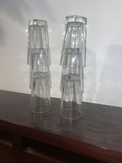 Clear Glass Cups Set Of 6