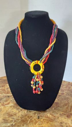 Wooden Beaded Necklace