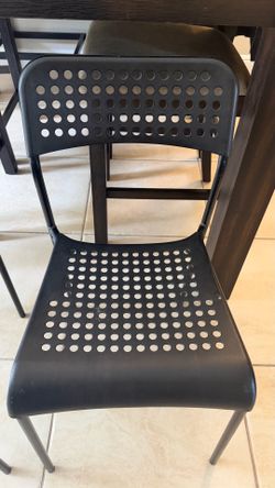 Black Stackable Chairs Set of 6