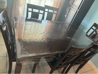 Dining table with 6 chairs