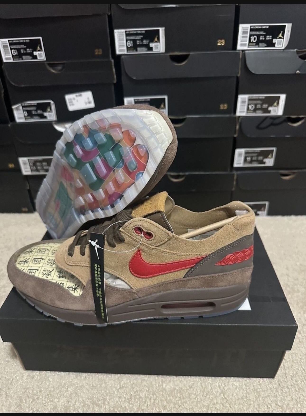 Nike Air Max 1 x CLOT Kiss Of Death CHA DD1870-200 Men's Size 9.5 Brand New