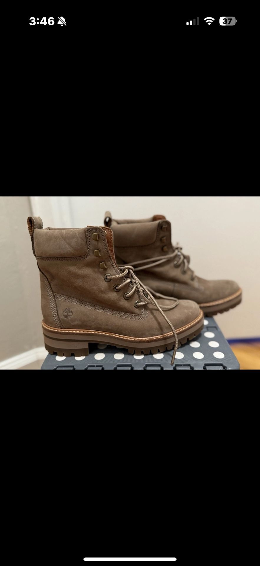 Timberland Courmayeur Valley Ortholite Boots Women’s Size 7 Taupe
