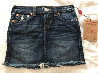 NWT TRUE RELIGION Fringe Skirt sz 10 (Kid Girl)