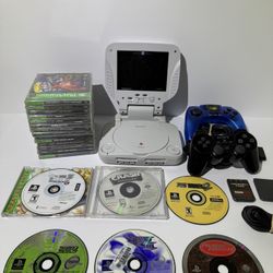 PS1 Slim + interact Mobile Monitor LCD Portable Screen + 20 games - 2 controls