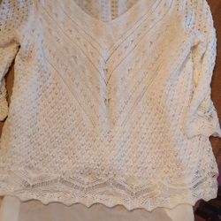 Ladies White And Beige Tops