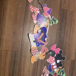Mickey And Friend Happy Birthday Hanging Banner
