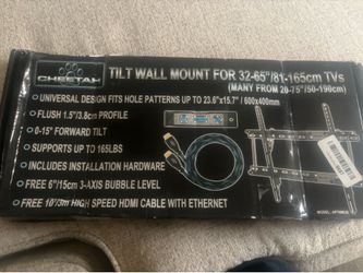Tilt Tv mount 20” to 75”