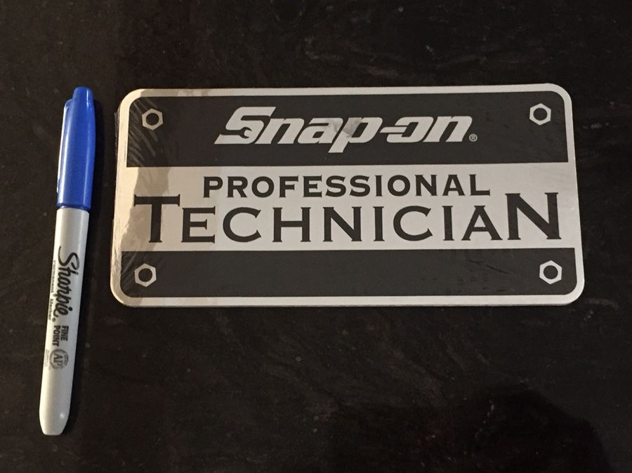 Original Snap On professional Technician Sticker Chrome