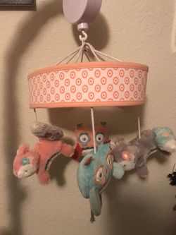 Woodland Animals Musical Mobile for Baby Crib