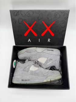 Nike Air Jordan 4 Retro KAWS Cool Grey 930155-003 Men’s Size 9.5 OG Box