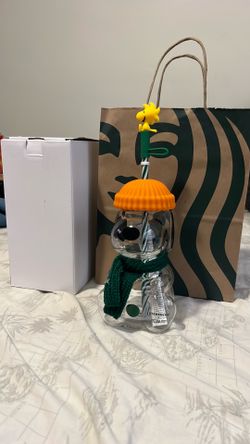 Starbucks Snoopy Glass Sipper
