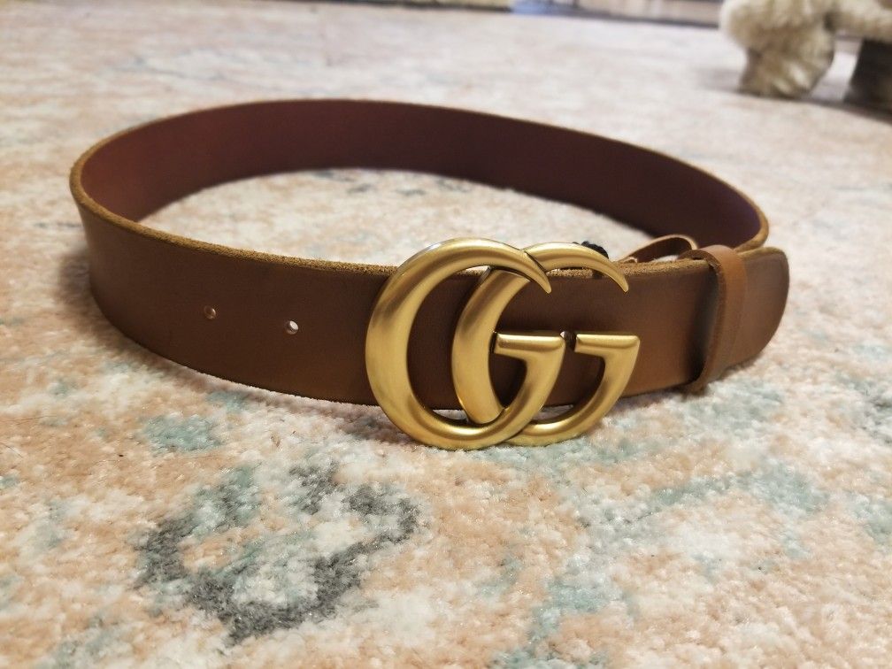 Gucci Brown Distressed Leather 1.5