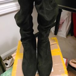 Y-NOT SUEDE BOOTS W8 1/2