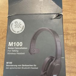 M100 Wireless Bluetooth Headset V5.0, Noise Canceling