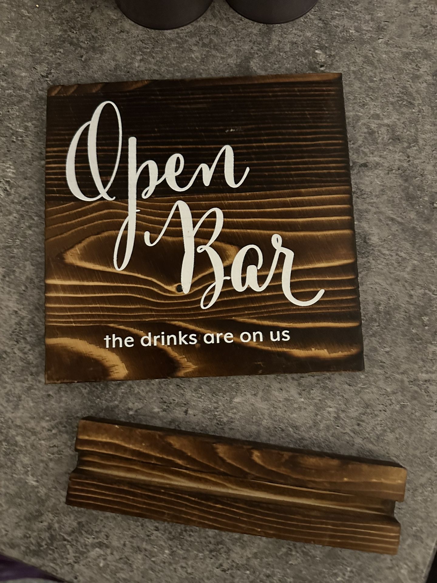 Reversible Cash/Open Bar Sign 