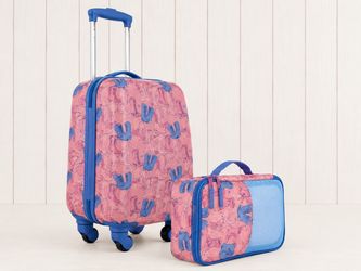 Kids Hard Shell Spinner Luggage Set with Toiletry Bag