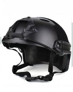 Airsoft PJ Style Tactical Helmet Fast Helmet for Paintball -Black